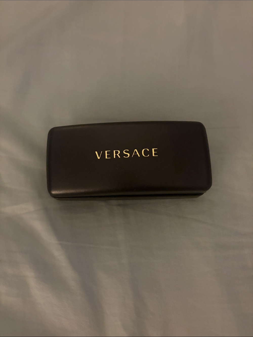Authentic VERSACE Sunglasses Case & Cleaning Cloth NWT Set